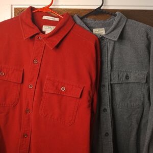 Bundle LL Bean Chamois Flannels Traditional Fit
